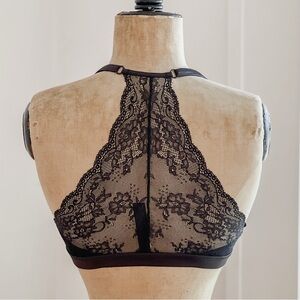 Touche Lingerie Black Lace Racerback Bra 34C